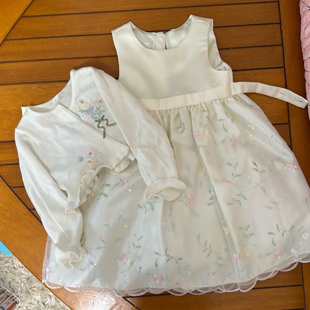 Dress + cardigan set